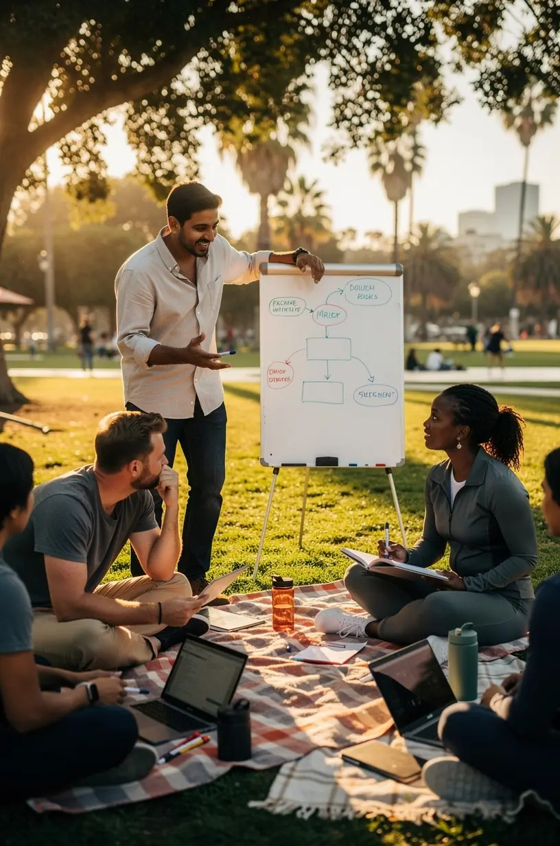 Modern office workspace